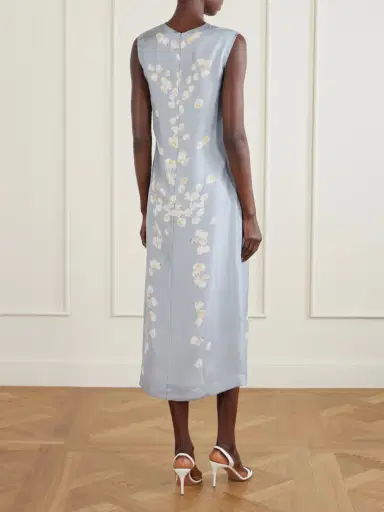 Altuzarra Cherie Floral-print Silk-twill Midi Dress | Thumbnail 3 Altuzarra Cherie Floral-print Silk-twill Midi Dress | Thumbnail 3