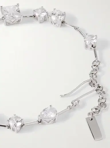 Completedworks Delicate Rhodium-plated Cubic Zirconia Bracelet | Thumbnail 3