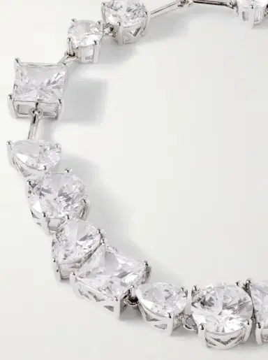 Completedworks Delicate Rhodium-plated Cubic Zirconia Bracelet | Thumbnail 4