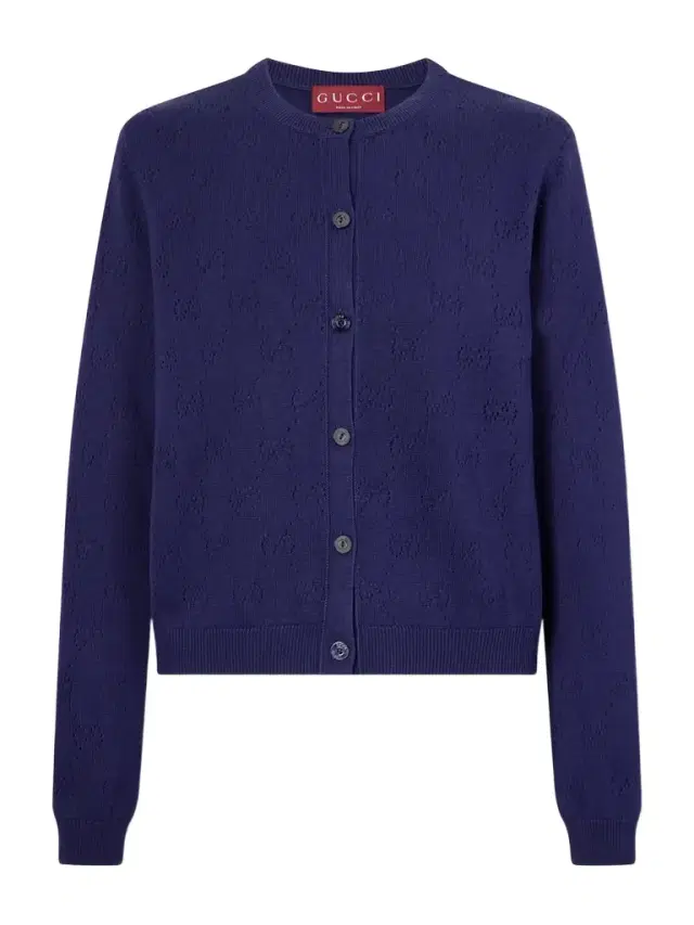 Perforated Silk-blend Cardigan