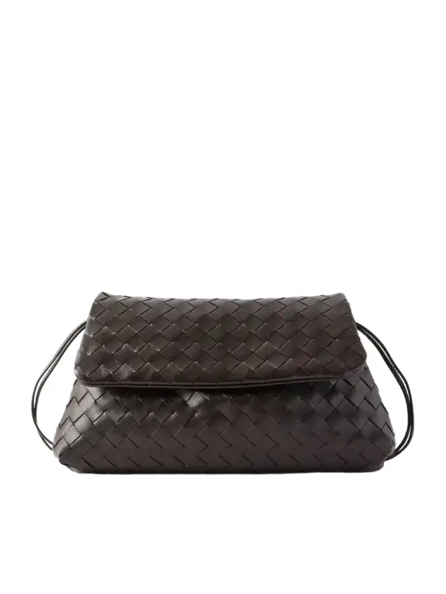 Giorno Intrecciato Leather Shoulder Bag