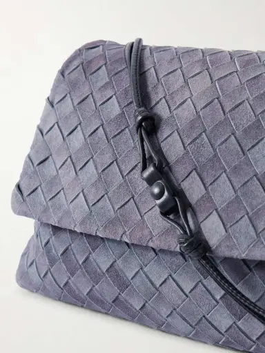 Bottega Veneta Giorno Intrecciato Suede Shoulder Bag | Thumbnail 5