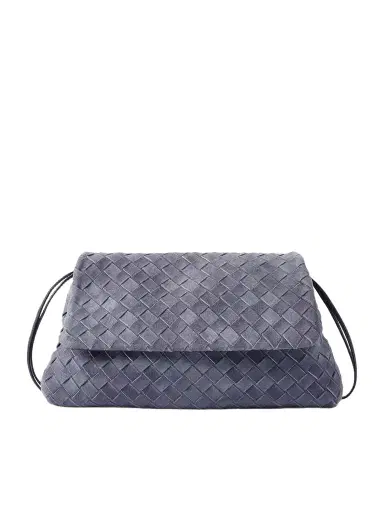Bottega Veneta Giorno Intrecciato Suede Shoulder Bag | Thumbnail 1