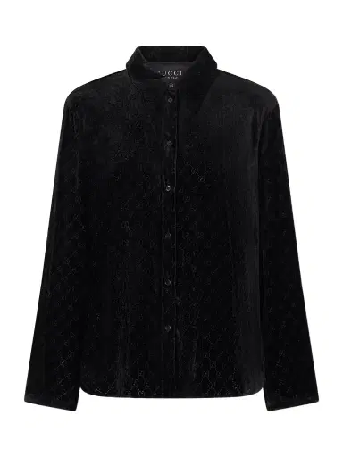 Gucci Devoré-velvet Shirt | Thumbnail 1 Gucci Devoré-velvet Shirt | Thumbnail 1