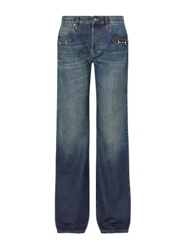 Gucci Horsebit-embellished Mid-rise Wide-leg Jeans | Thumbnail 1 Gucci Horsebit-embellished Mid-rise Wide-leg Jeans | Thumbnail 1