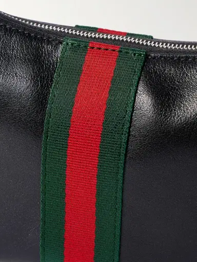 Gucci Lunetta Leather-trimmed Canvas-jacquard Shoulder Bag | Thumbnail 4 Gucci Lunetta Leather-trimmed Canvas-jacquard Shoulder Bag | Thumbnail 4