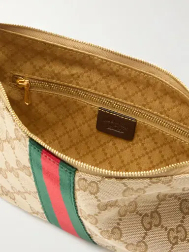 Gucci Lunetta Leather-trimmed Canvas-jacquard Shoulder Bag | Thumbnail 5 Gucci Lunetta Leather-trimmed Canvas-jacquard Shoulder Bag | Thumbnail 5