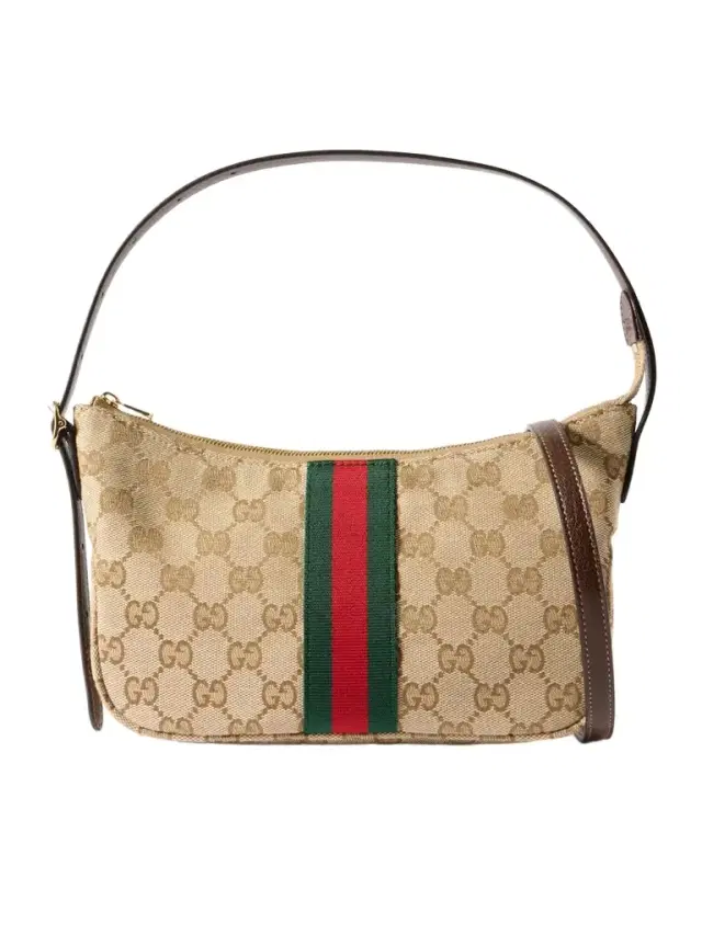 Lunetta Leather-trimmed Canvas-jacquard Shoulder Bag