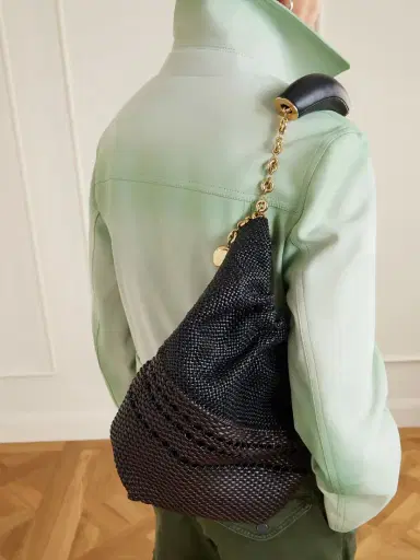 Loewe Squeeze Small Woven Two-tone Leather Tote | Thumbnail 2