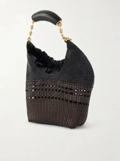 Loewe Squeeze Small Woven Two-tone Leather Tote | Thumbnail 4