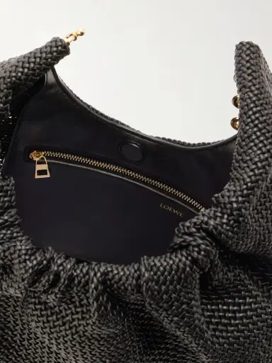 Loewe Squeeze Small Woven Two-tone Leather Tote | Thumbnail 6
