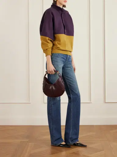 Saint Laurent Mombasa Paneled Leather Shoulder Bag | Thumbnail 3 Saint Laurent Mombasa Paneled Leather Shoulder Bag | Thumbnail 3
