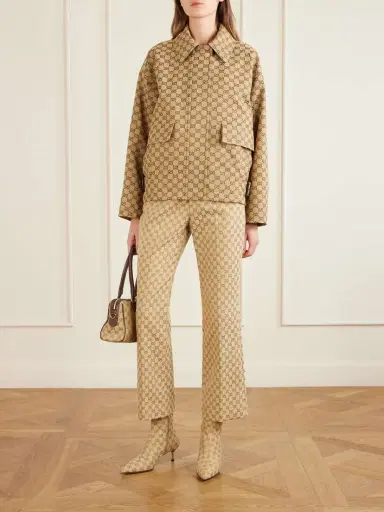 Gucci Bombshell Canvas-jacquard Ankle Boots | Thumbnail 4 Gucci Bombshell Canvas-jacquard Ankle Boots | Thumbnail 4