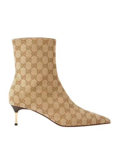 Gucci Bombshell Canvas-jacquard Ankle Boots | Thumbnail 1 Gucci Bombshell Canvas-jacquard Ankle Boots | Thumbnail 1