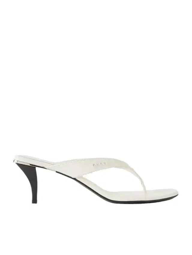 Vittoria Logo-embellished Leather Thong Sandals