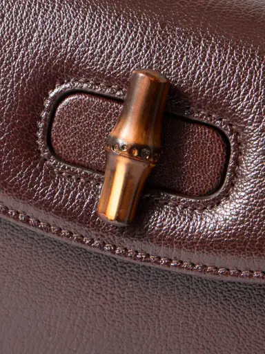 Gucci Bamboo 1947 Small Textured-leather Tote | Thumbnail 4