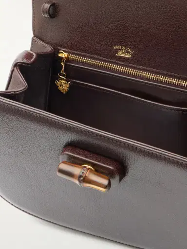 Gucci Bamboo 1947 Small Textured-leather Tote | Thumbnail 5