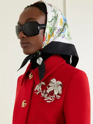 Gucci Floral-print Silk-twill Headband | Thumbnail 2