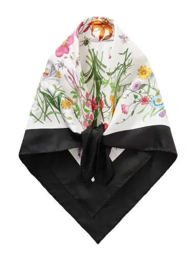 Gucci Floral-print Silk-twill Headband | Thumbnail 1