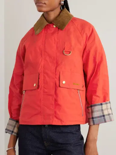 Barbour Mackworth Corduroy-trimmed Cropped Cotton Jacket | Thumbnail 3 Barbour Mackworth Corduroy-trimmed Cropped Cotton Jacket | Thumbnail 3