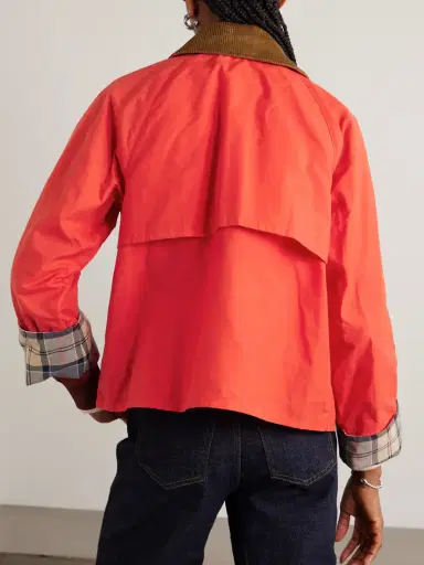 Barbour Mackworth Corduroy-trimmed Cropped Cotton Jacket | Thumbnail 4 Barbour Mackworth Corduroy-trimmed Cropped Cotton Jacket | Thumbnail 4