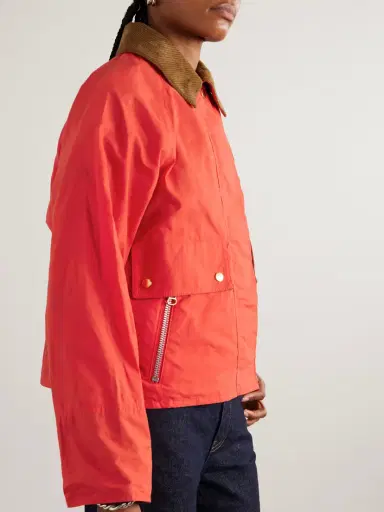 Barbour Mackworth Corduroy-trimmed Cropped Cotton Jacket | Thumbnail 6 Barbour Mackworth Corduroy-trimmed Cropped Cotton Jacket | Thumbnail 6