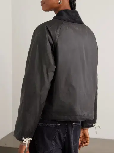 Barbour Marron Leather And Corduroy-trimmed Waxed-cotton Jacket | Thumbnail 4 Barbour Marron Leather And Corduroy-trimmed Waxed-cotton Jacket | Thumbnail 4