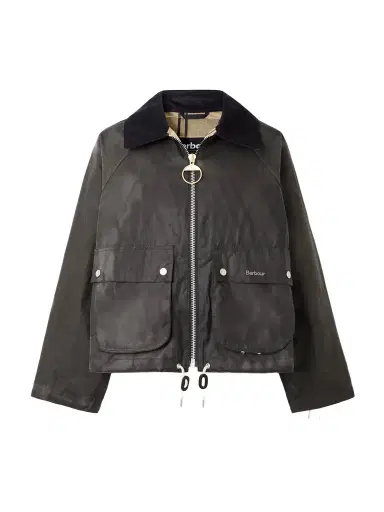 Barbour Marron Leather And Corduroy-trimmed Waxed-cotton Jacket | Thumbnail 1 Barbour Marron Leather And Corduroy-trimmed Waxed-cotton Jacket | Thumbnail 1