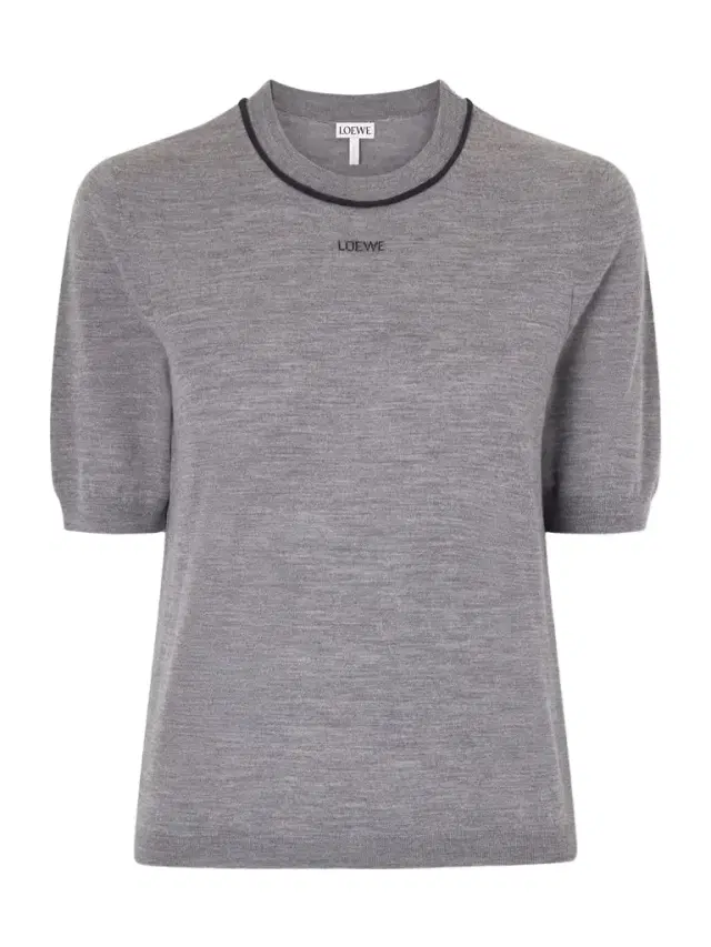 Piped Wool T-shirt
