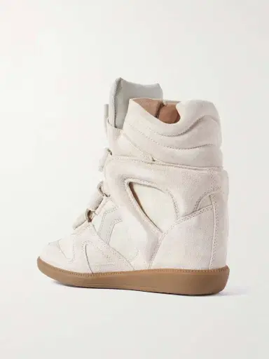 Isabel Marant Bekett Leather-trimmed Suede High-top Wedge Sneakers | Thumbnail 3 Isabel Marant Bekett Leather-trimmed Suede High-top Wedge Sneakers | Thumbnail 3