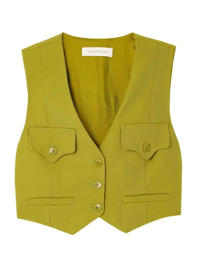 Luna Cropped Twill Vest