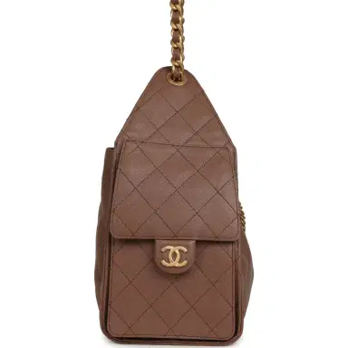 Chanel Chanel Small 25 Hobo Bag Brown Caviar Antique Gold Hardware | Thumbnail 3 Chanel Chanel Small 25 Hobo Bag Brown Caviar Antique Gold Hardware | Thumbnail 3