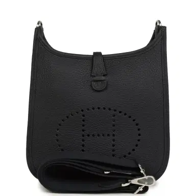 HERMÈS Hermes Evelyne 23 Caban Clemence Palladium Hardware | Thumbnail 1