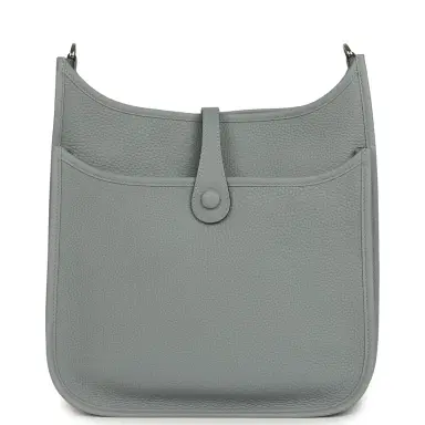 HERMÈS Hermes Evelyne III PM Gris Pantin Clemence Palladium Hardware | Thumbnail 4 HERMÈS Hermes Evelyne III PM Gris Pantin Clemence Palladium Hardware | Thumbnail 4