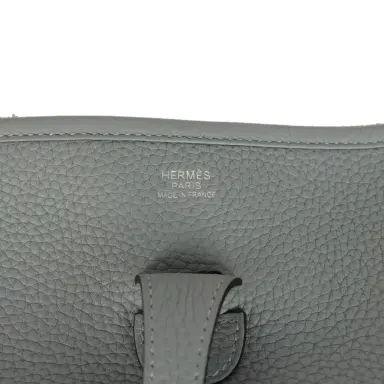 HERMÈS Hermes Evelyne III PM Gris Pantin Clemence Palladium Hardware | Thumbnail 7 HERMÈS Hermes Evelyne III PM Gris Pantin Clemence Palladium Hardware | Thumbnail 7