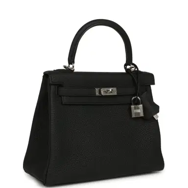 HERMÈS Hermes Kelly Retourne 25 Black Togo Palladium Hardware | Thumbnail 2 HERMÈS Hermes Kelly Retourne 25 Black Togo Palladium Hardware | Thumbnail 2
