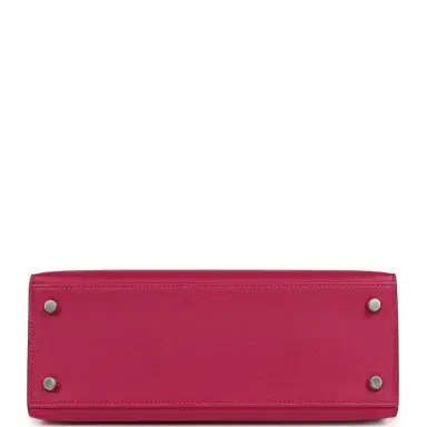 HERMÈS Hermes Kelly Sellier 25 Rose Poupre Madame Palladium Hardware | Thumbnail 6 HERMÈS Hermes Kelly Sellier 25 Rose Poupre Madame Palladium Hardware | Thumbnail 6