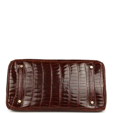 HERMÈS Pre-owned Hermes Birkin 35 Miel Shiny Porosus Crocodile Gold Hardware | Thumbnail 6 HERMÈS Pre-owned Hermes Birkin 35 Miel Shiny Porosus Crocodile Gold Hardware | Thumbnail 6