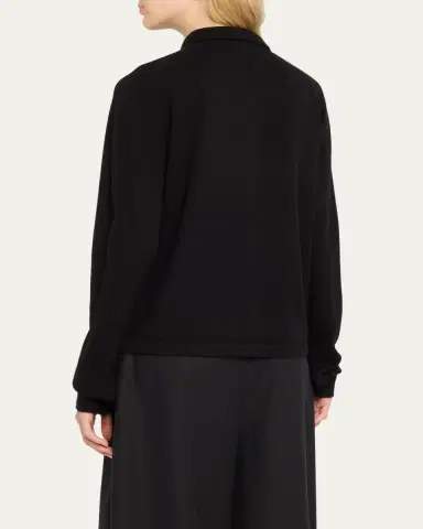 Toteme Cashmere Knit Button-Front Cardigan | Thumbnail 3