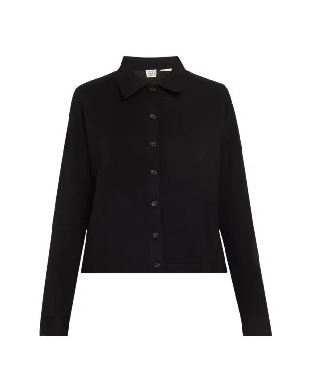 Cashmere Knit Button-Front Cardigan