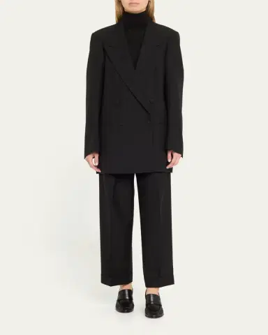 Dries Van Noten Partan Pleated Merino Wool Pants | Thumbnail 2