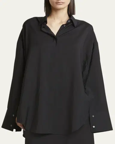 Loewe Wool Button Down Blouse | Thumbnail 8