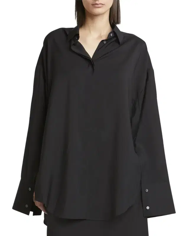 Wool Button Down Blouse