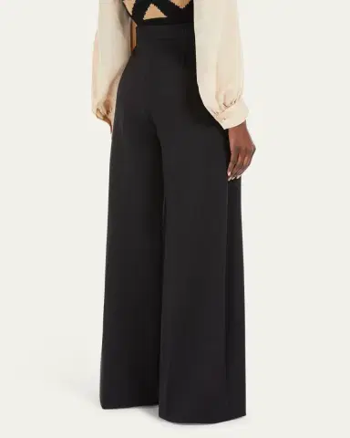 Max Mara Circolo Wide Leg Jersey Trousers | Thumbnail 3 Max Mara Circolo Wide Leg Jersey Trousers | Thumbnail 3