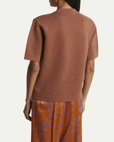 Dries Van Noten Toamsa Polo Wool Shirt | Thumbnail 3