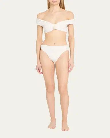Maygel Coronel Sauco Off-Shoulder Two-Piece Swimsuit | Thumbnail 2 Maygel Coronel Sauco Off-Shoulder Two-Piece Swimsuit | Thumbnail 2