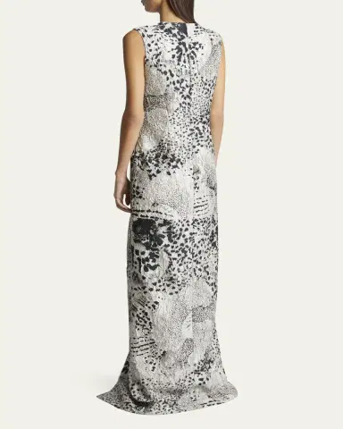 Dries Van Noten Delina Long Orchid Dress | Thumbnail 3 Dries Van Noten Delina Long Orchid Dress | Thumbnail 3