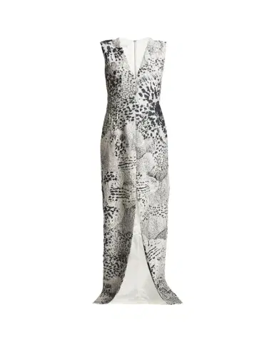 Dries Van Noten Delina Long Orchid Dress | Thumbnail 1 Dries Van Noten Delina Long Orchid Dress | Thumbnail 1