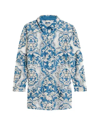 Agua by Agua Bendita Cecilia Ribbons Button-Front Shirt | Thumbnail 1