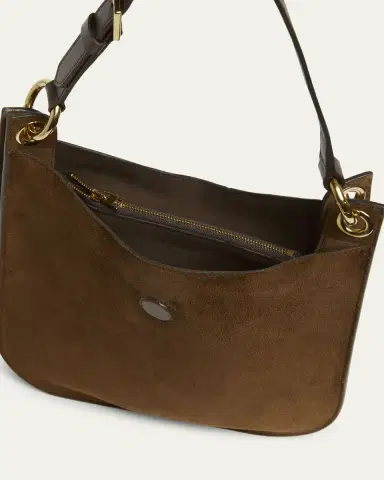 Tom Ford Tara Small Hobo Crossbody in Suede | Thumbnail 4 Tom Ford Tara Small Hobo Crossbody in Suede | Thumbnail 4
